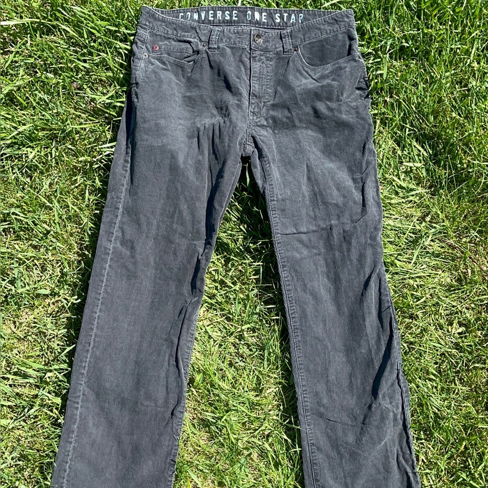 Converse Men's Dark black/Gray Straight Jeans rare vintage converse